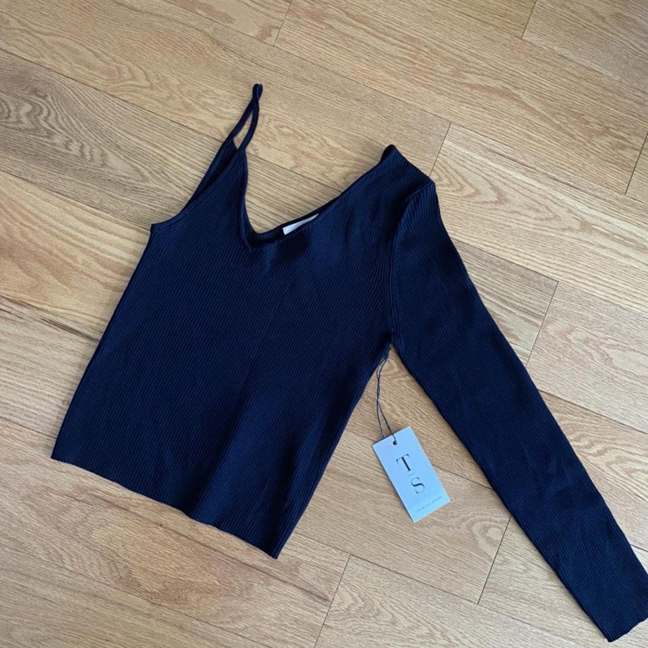sexy Twine and String brand black ribbed top in a... Depop