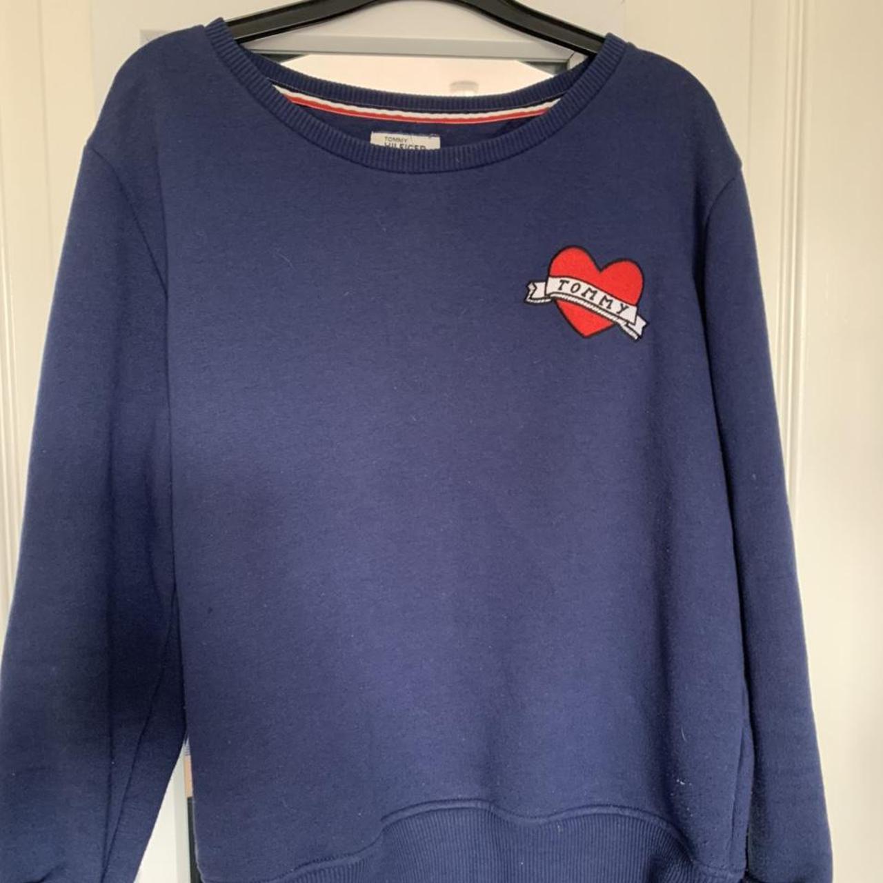 Tommy Hilfiger Jumper, navy blue, worn twice.... - Depop