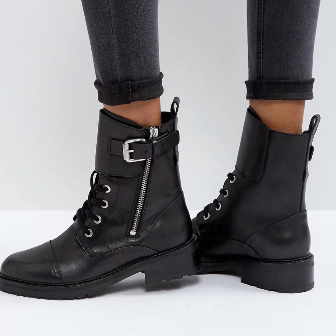 All saints store biker boots