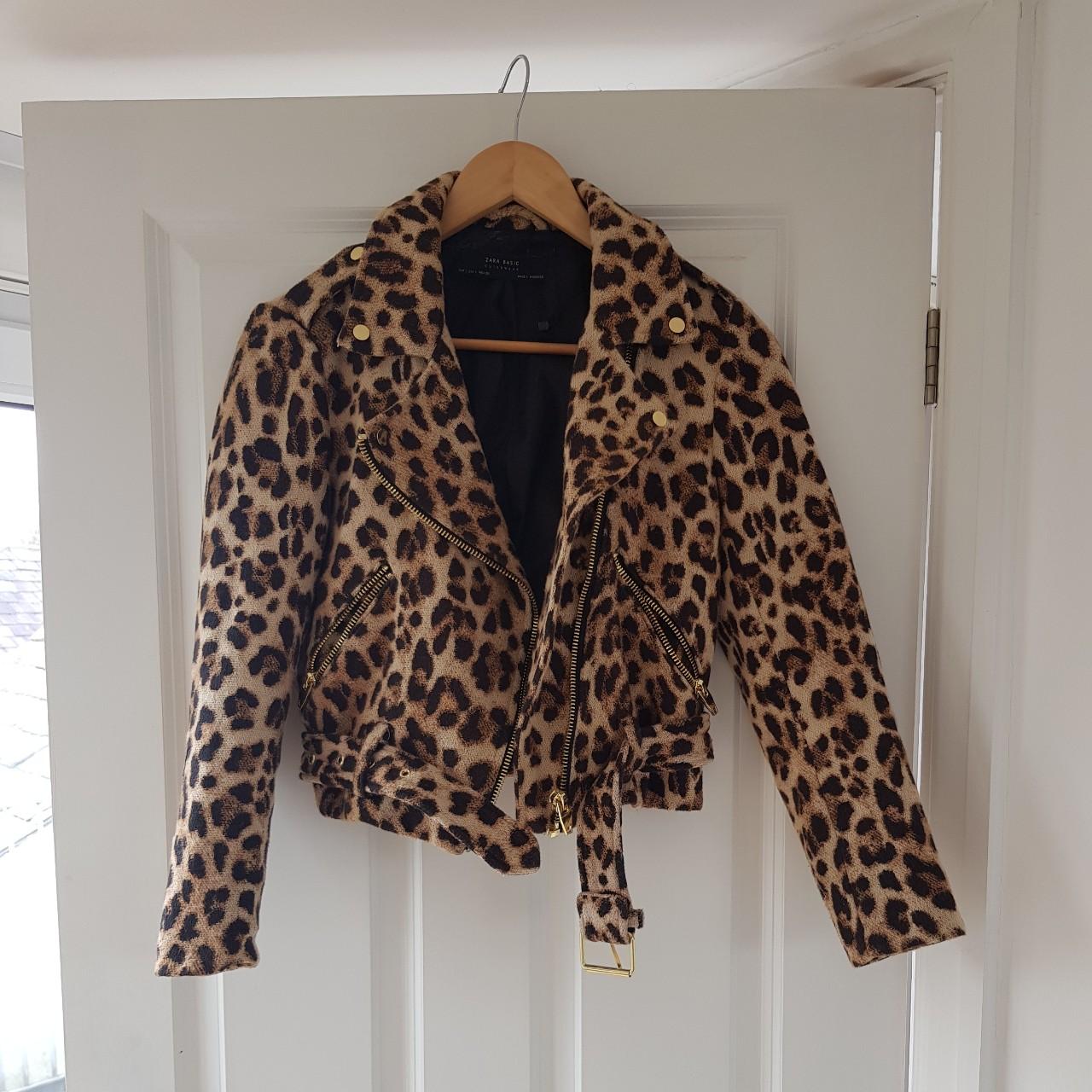 zara leopard biker jacket