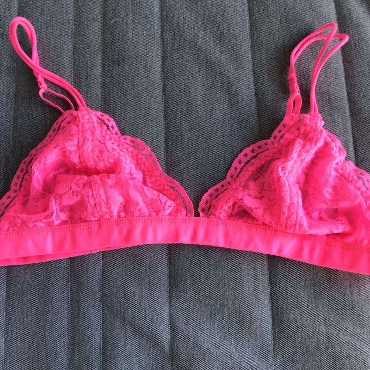 bright pink bralette