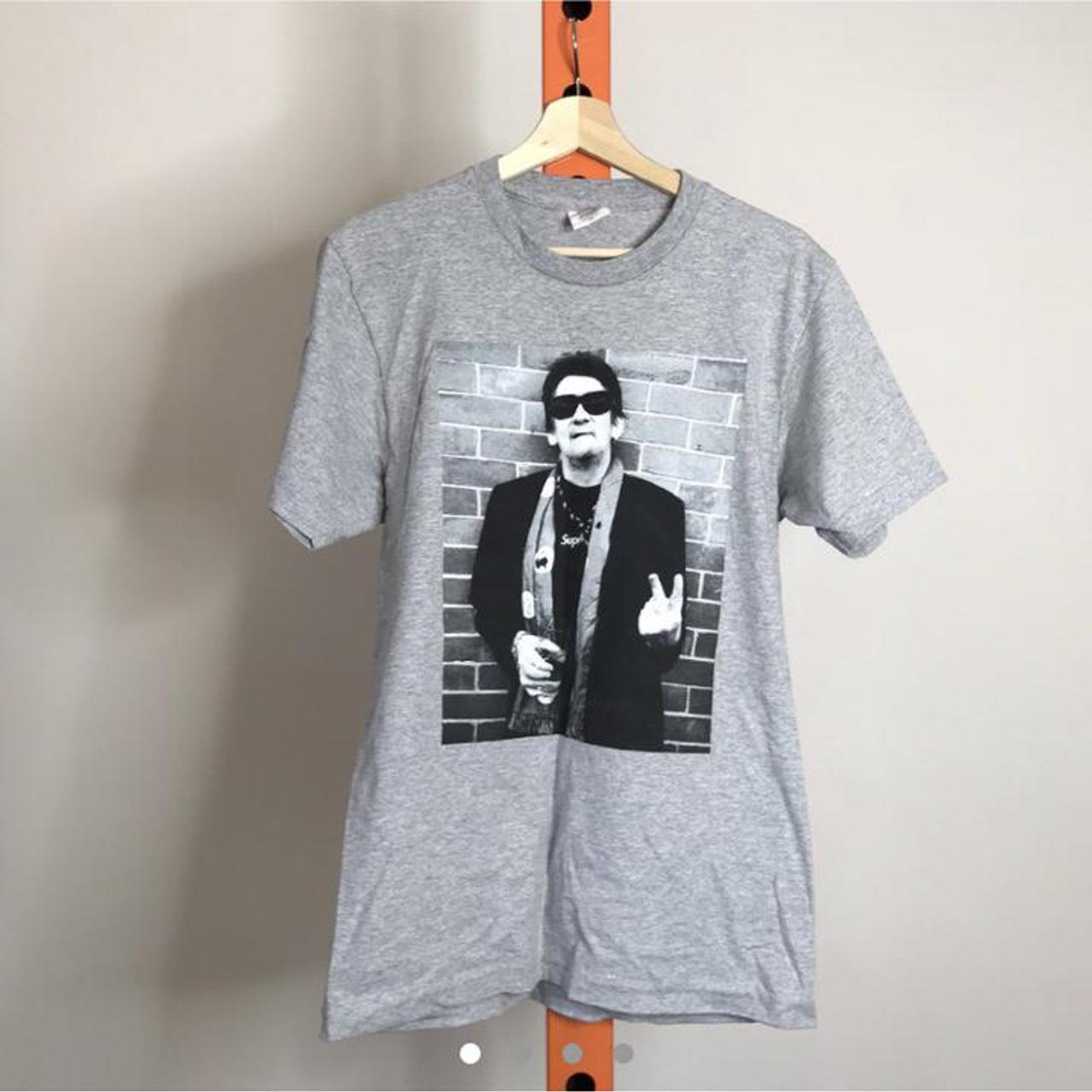 Supreme Shane MacGowan tee (FW13) in Grey. GRAIL... - Depop