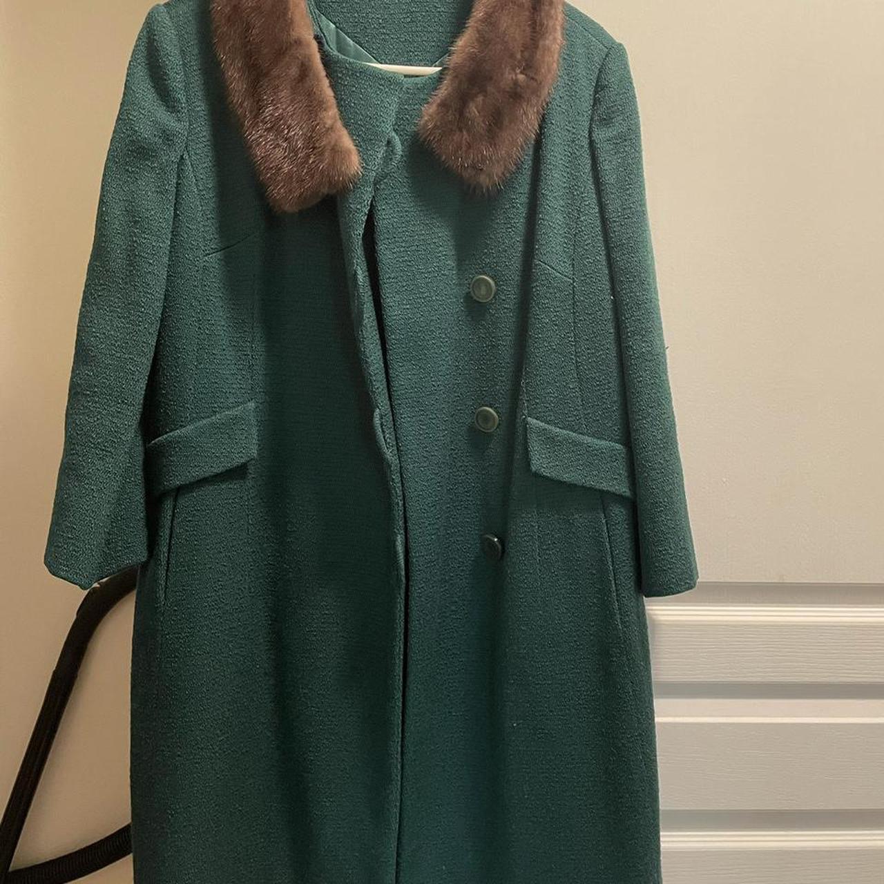 Mink on sale wool coat