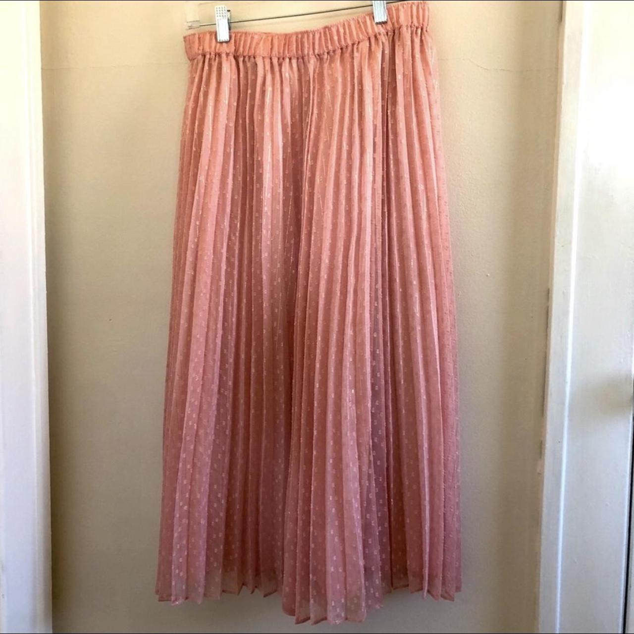 Loft pink 2025 midi skirt