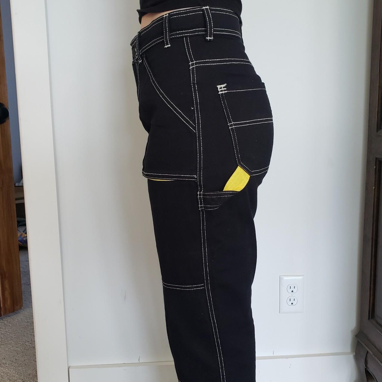 BDG Women's Black and Yellow Jeans (3)