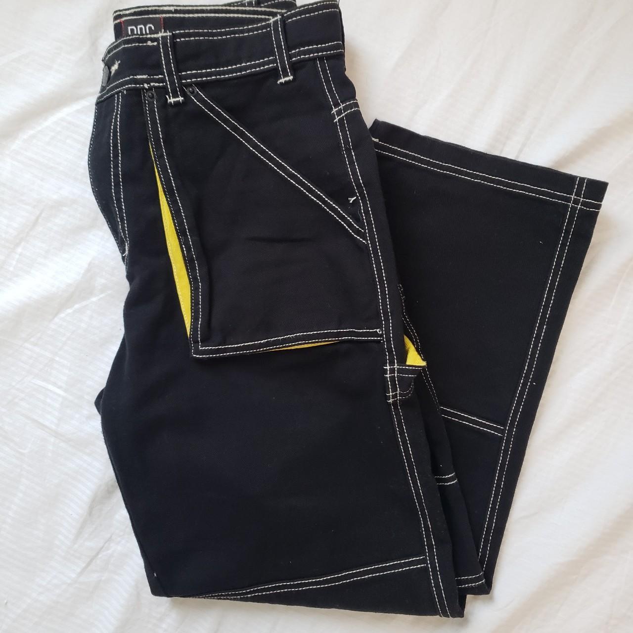 BDG Women's Black and Yellow Jeans