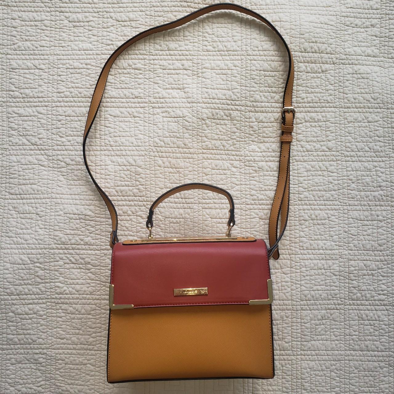 Dune London Satchel Bag with Strap brown and red... Depop