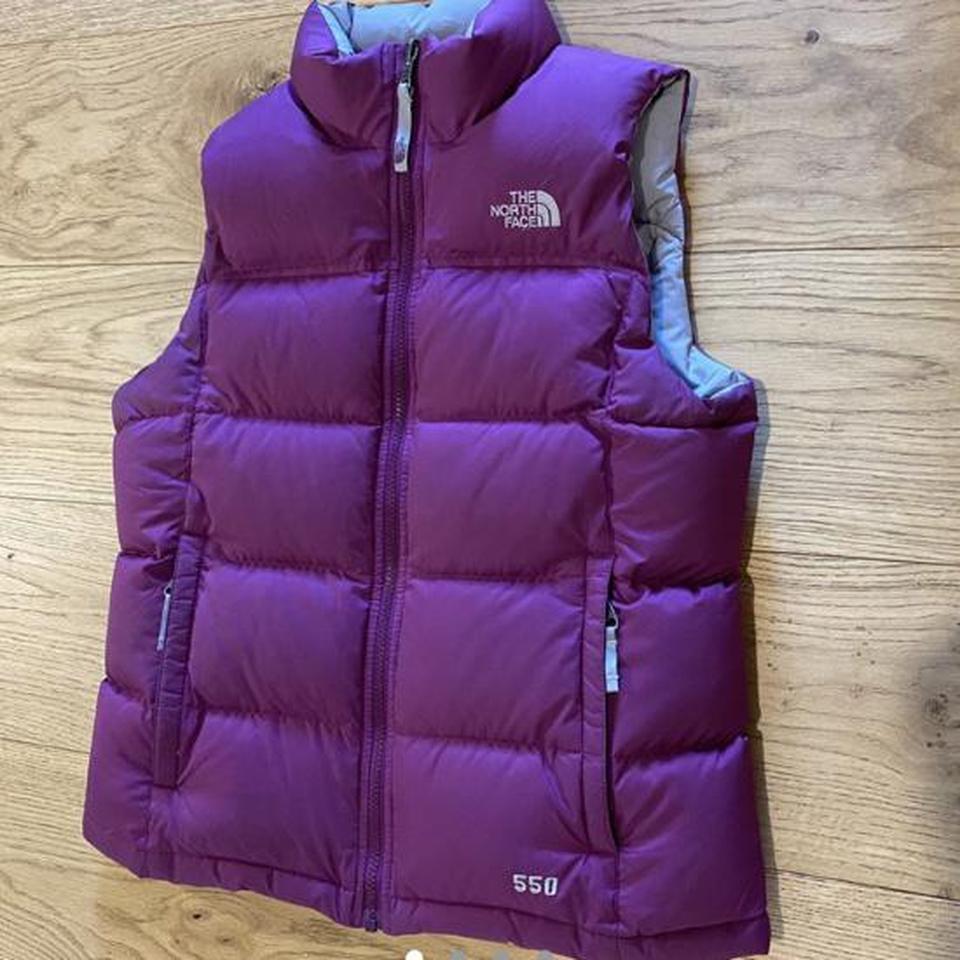 north face purple body warmer