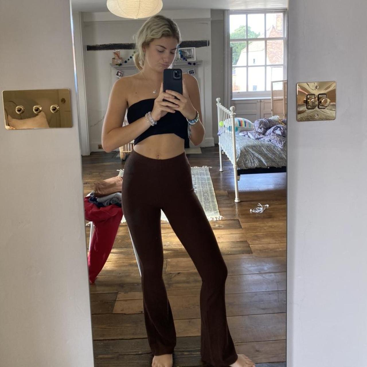 not-sold-anymore-urban-outfitters-brown-flares-size-depop