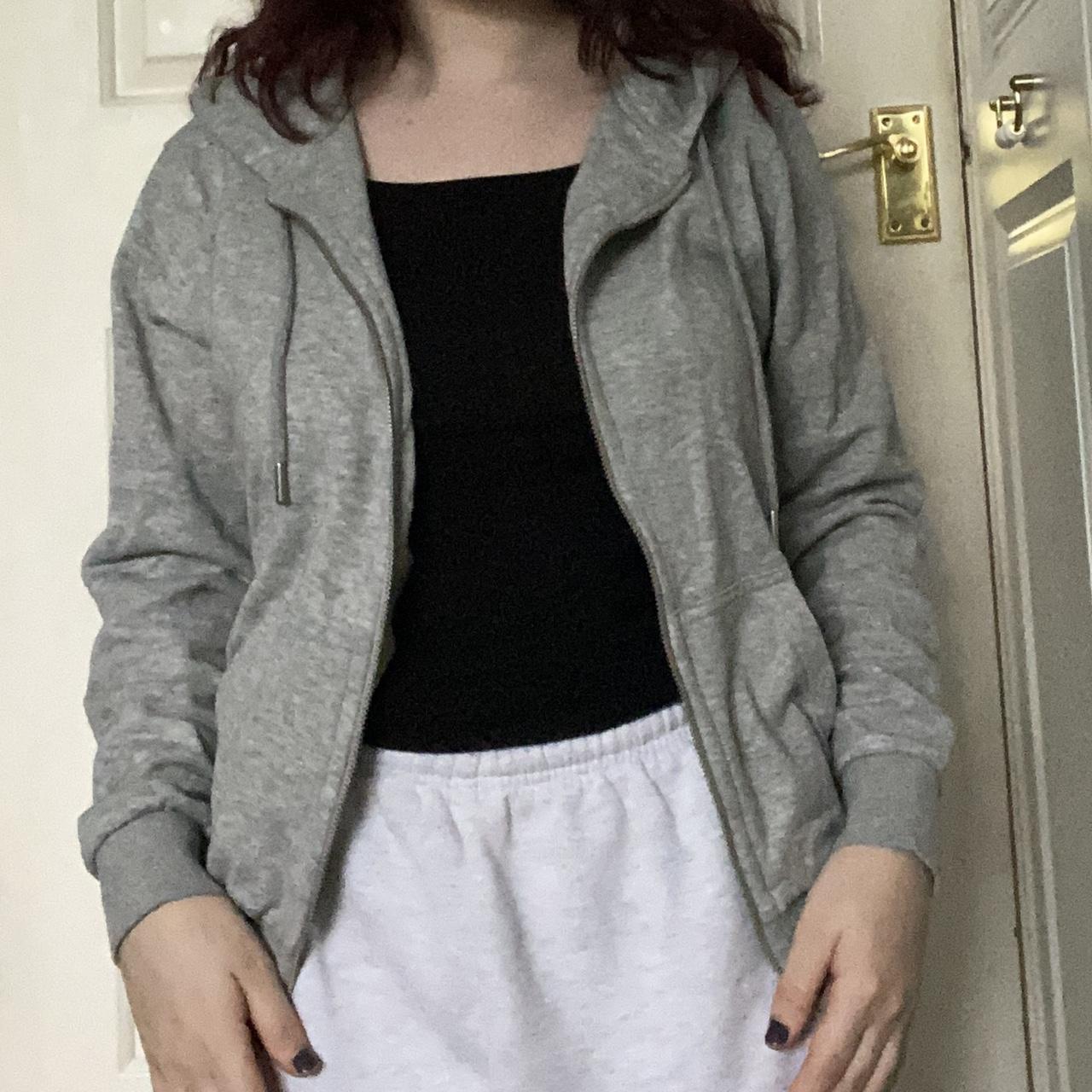 H&M Women's Grey Hoodie | Depop