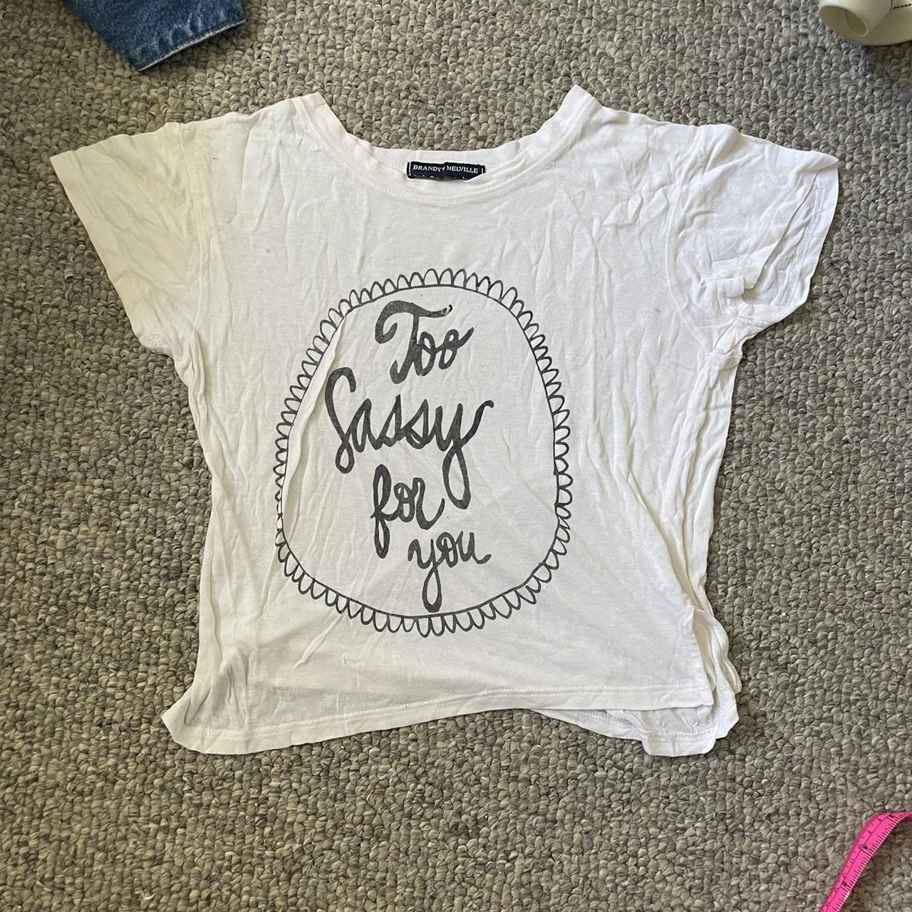 ️ rare old brandy Melville too sassy for you graphic... - Depop