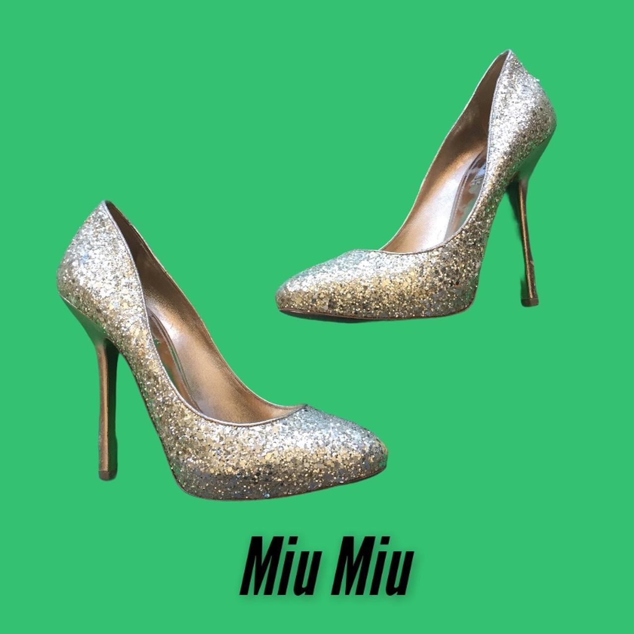 miu miu rhinestone heels