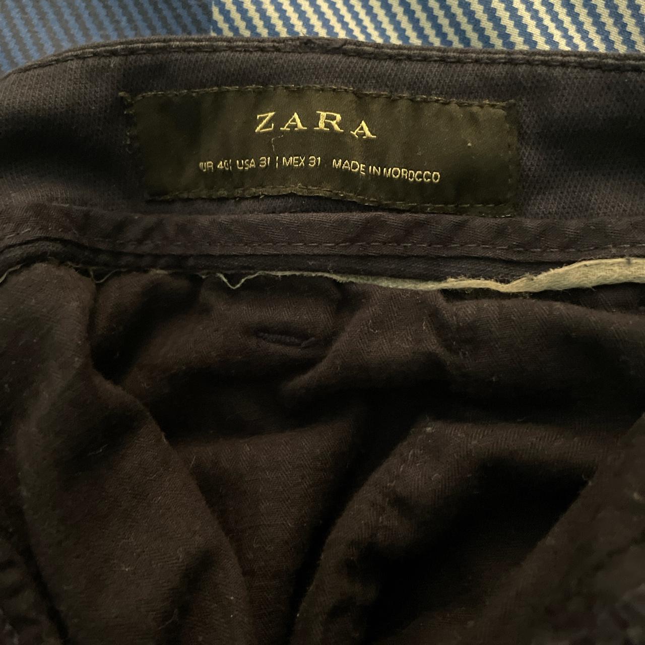 Zara Men's Navy Trousers | Depop