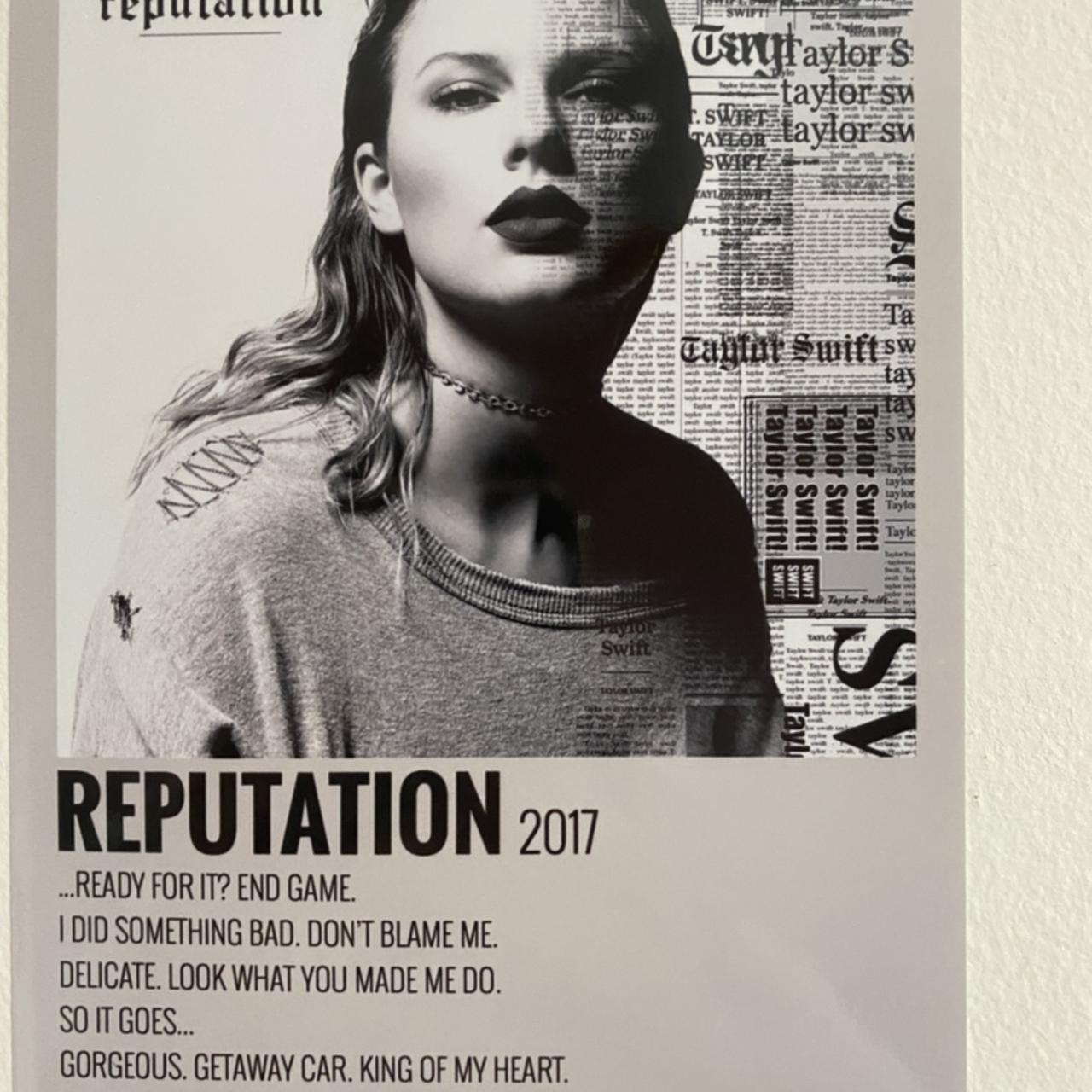 taylor swift reputation print~ printed on 6x4” - Depop