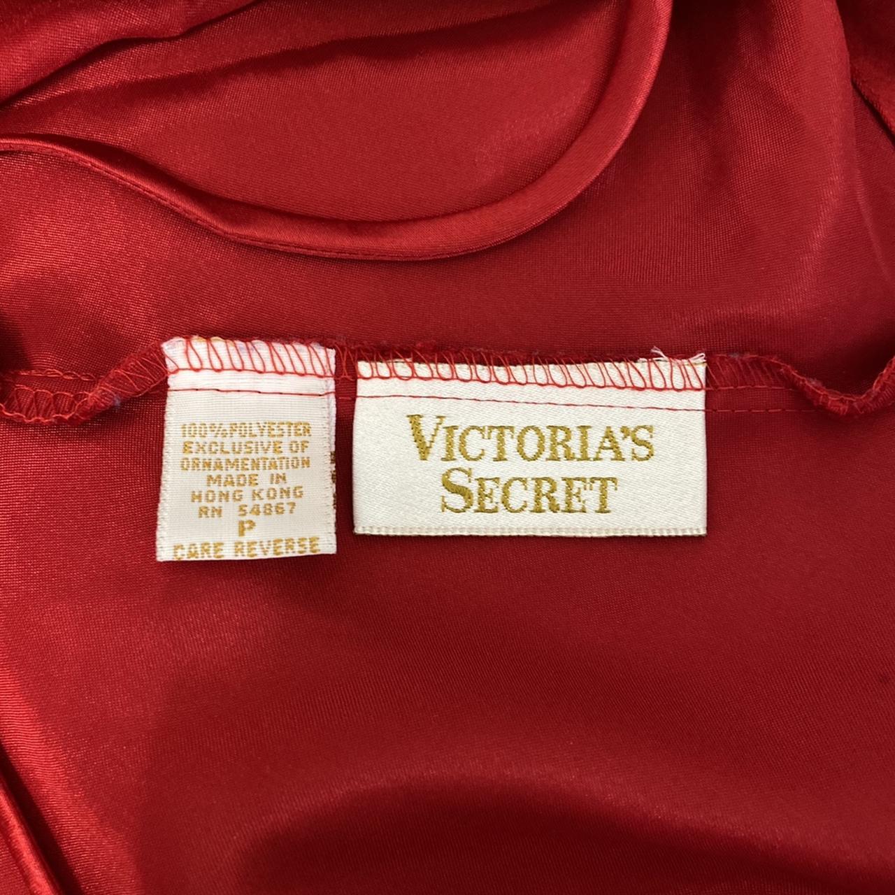 90s Vintage Victoria Secret Silky Red Lingerie... - Depop