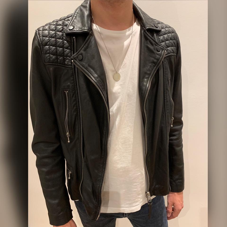 all saints rowley leather jacket