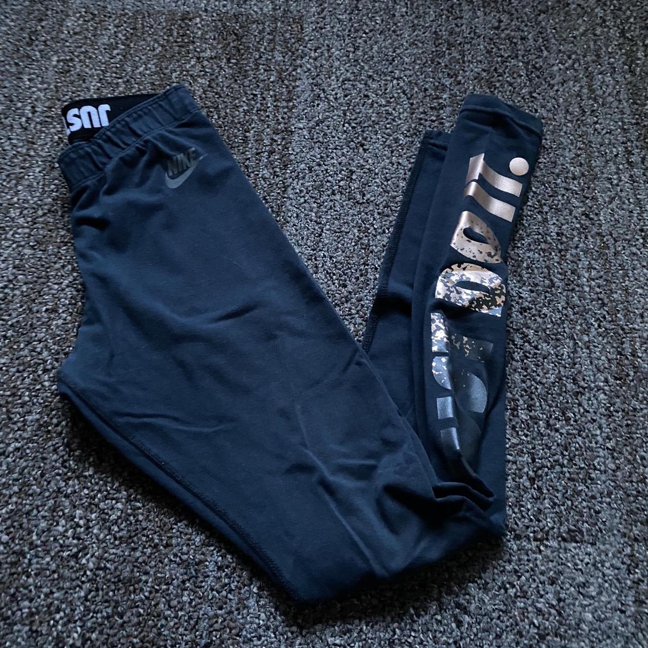 nike leggings just do it black