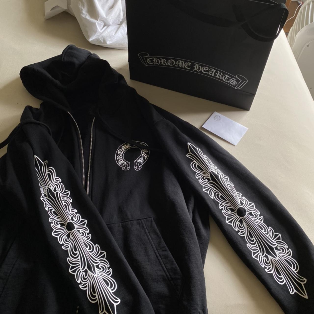 Brand New Authentic Chrome Hearts Horseshoe Zipup.... - Depop