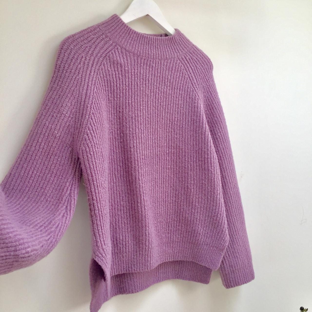 🌈 Cute retro 90’s high neck wooly jumper Pastel... - Depop