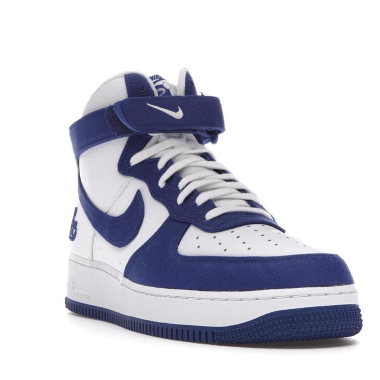 Nike Air Force 1 High '07 Emb White / Blue Rush High Top Sneakers