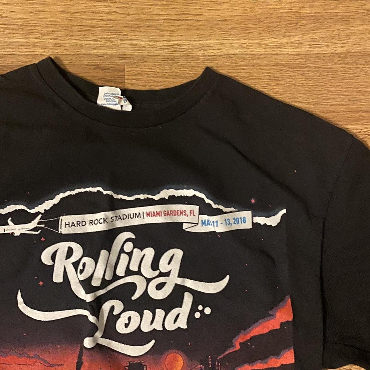 rolling loud 2018 merch shirt miami travis... - Depop