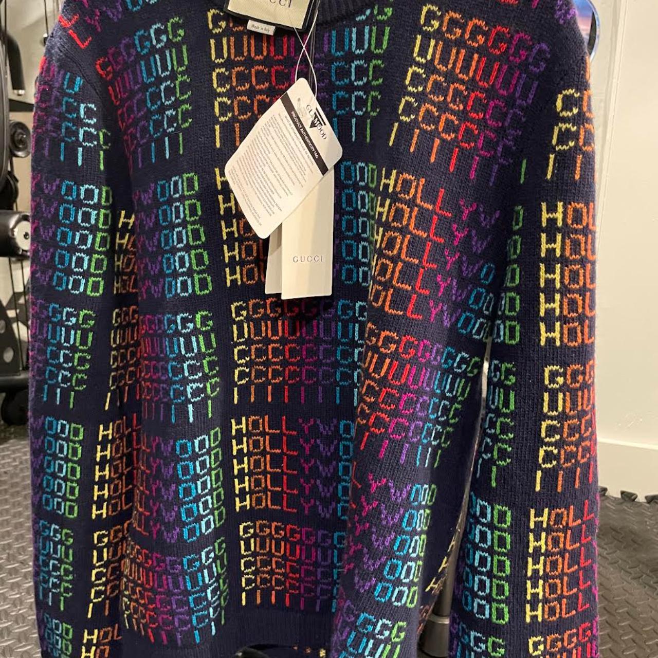 gucci hollywood rainbow sweater