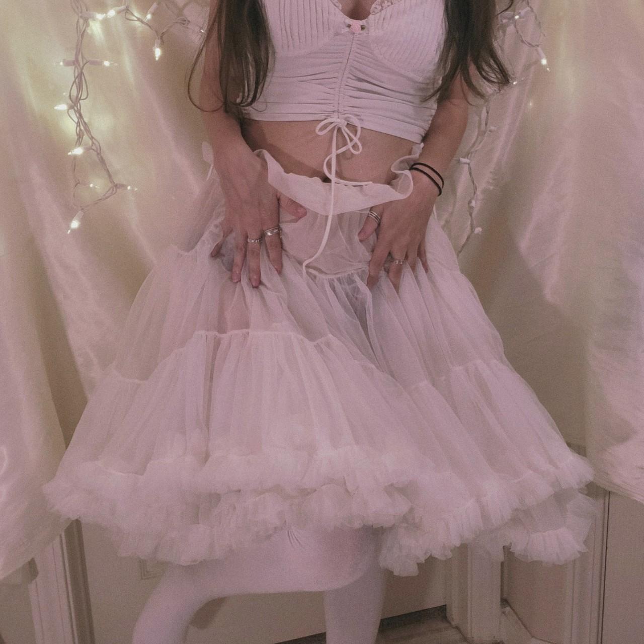 White tutu skirt clearance vintage