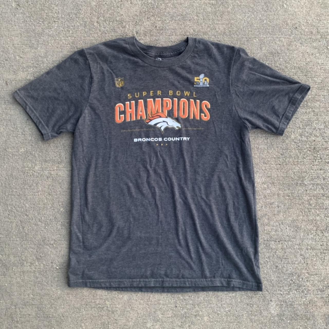 DENVER BRONCOS SUPER BOWL 50 CHAMPIONS T SHIRT SMALL