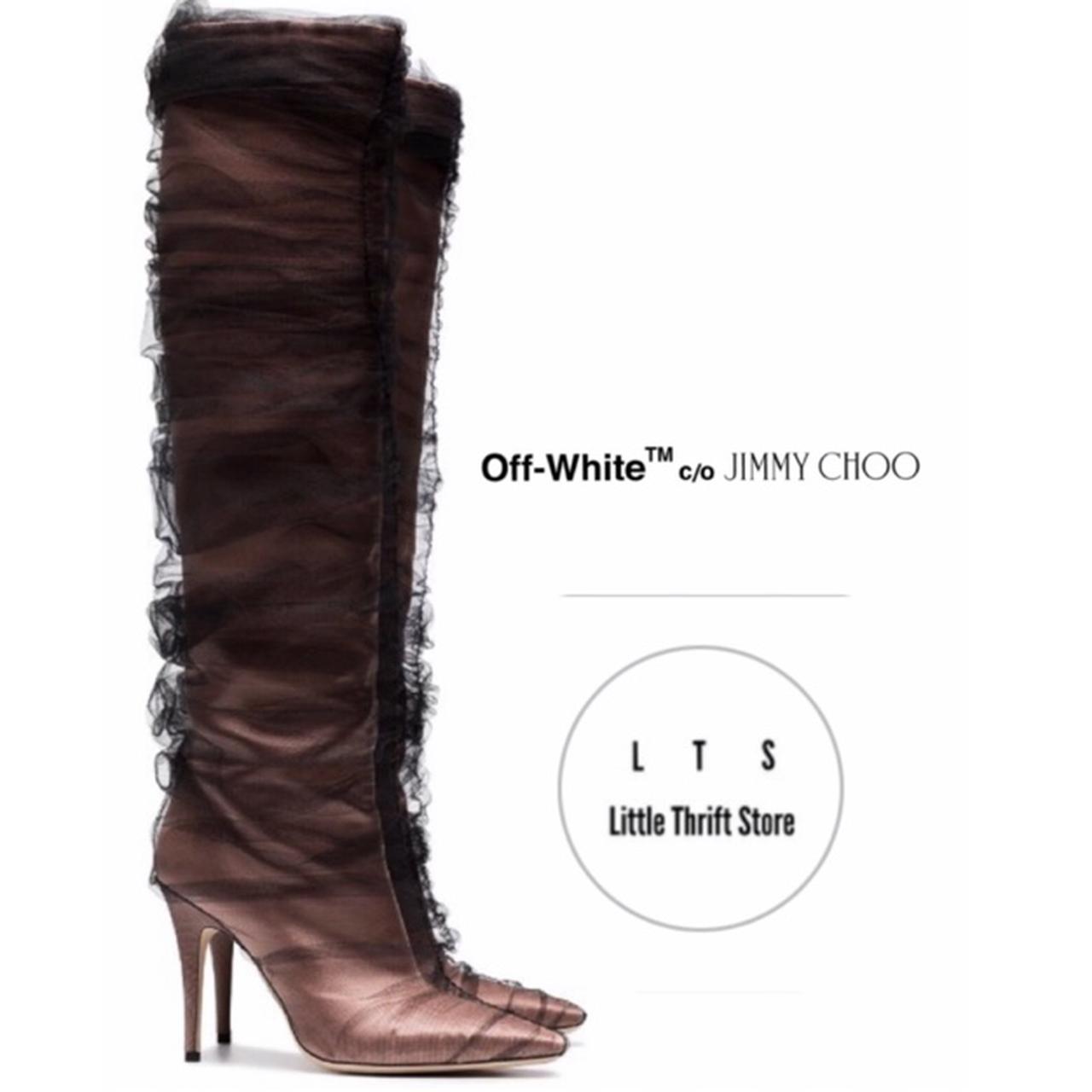 Off white sales jimmy choo boots