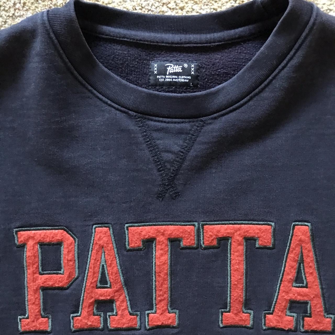 Patta Spellout Crewneck Jumper SIZE L Depop