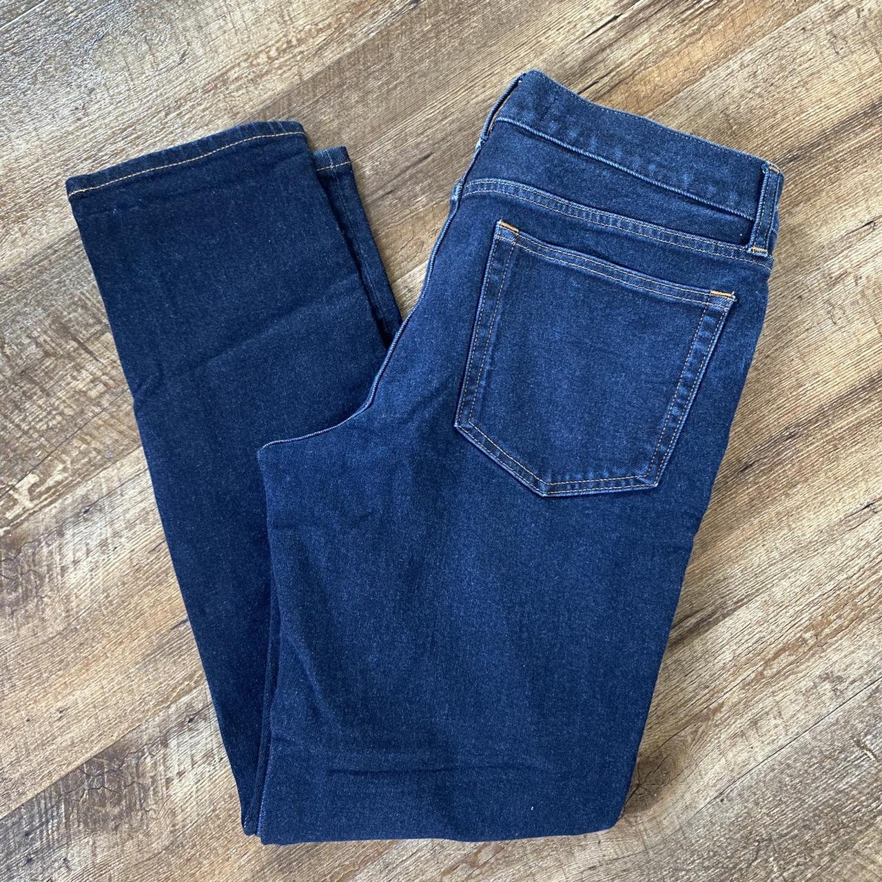 Dark wash Everlane's The Slim Jean. Lightly worn.... - Depop