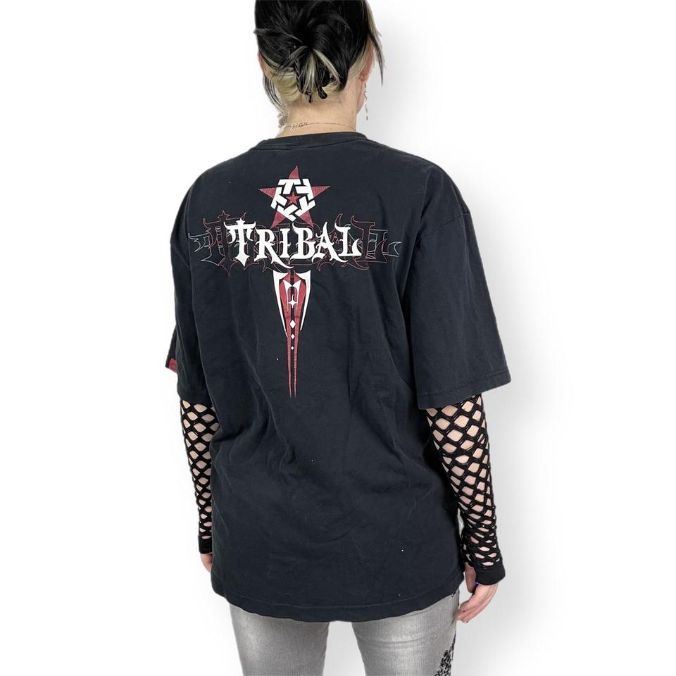 Vintage Y2K Tribal T-shirt 🖤 ABOUT THE ITEM: ... - Depop