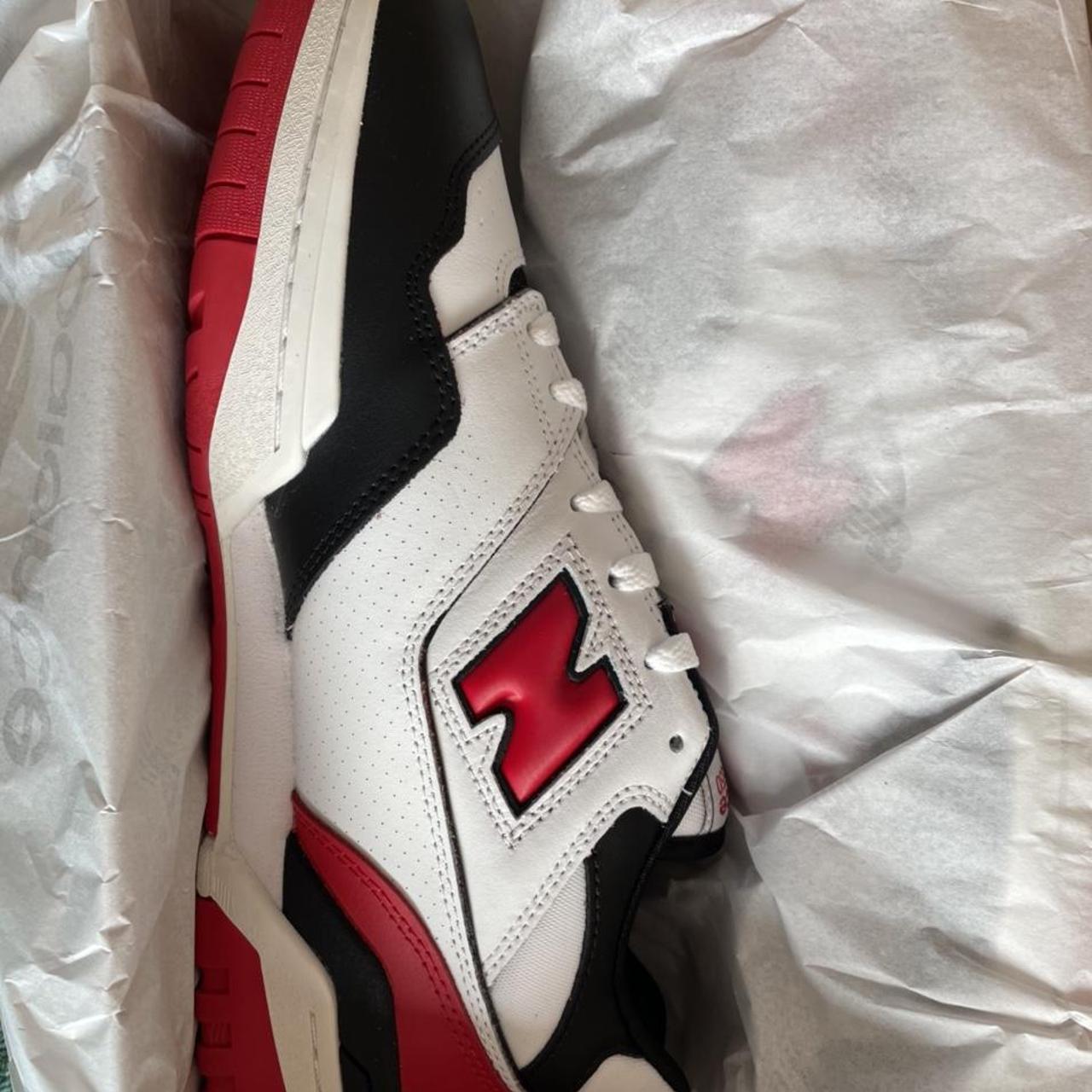 New Balance 550 Red Black & White Brand new out... - Depop