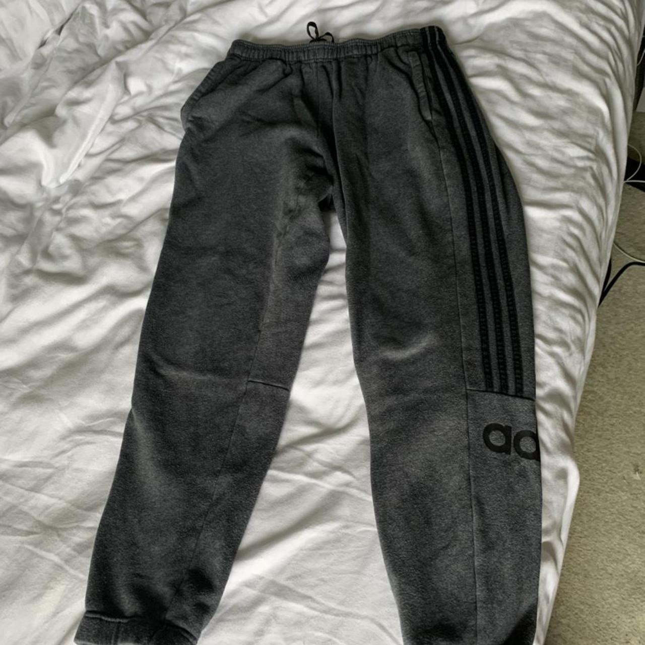 adidas dark grey tracksuit