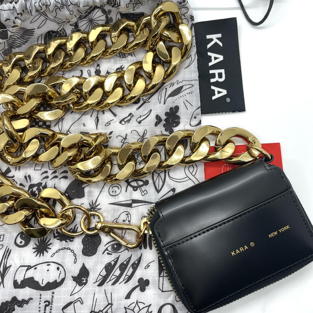 Kara Black and Gold Bike Wallet Bag