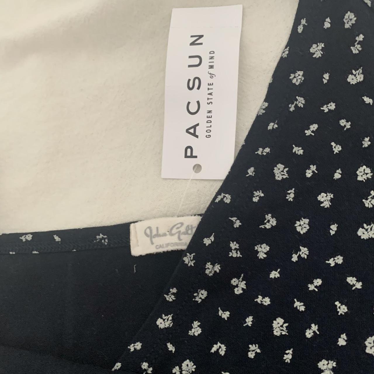 rare brandy melville black floral amara dress 🏷... Depop