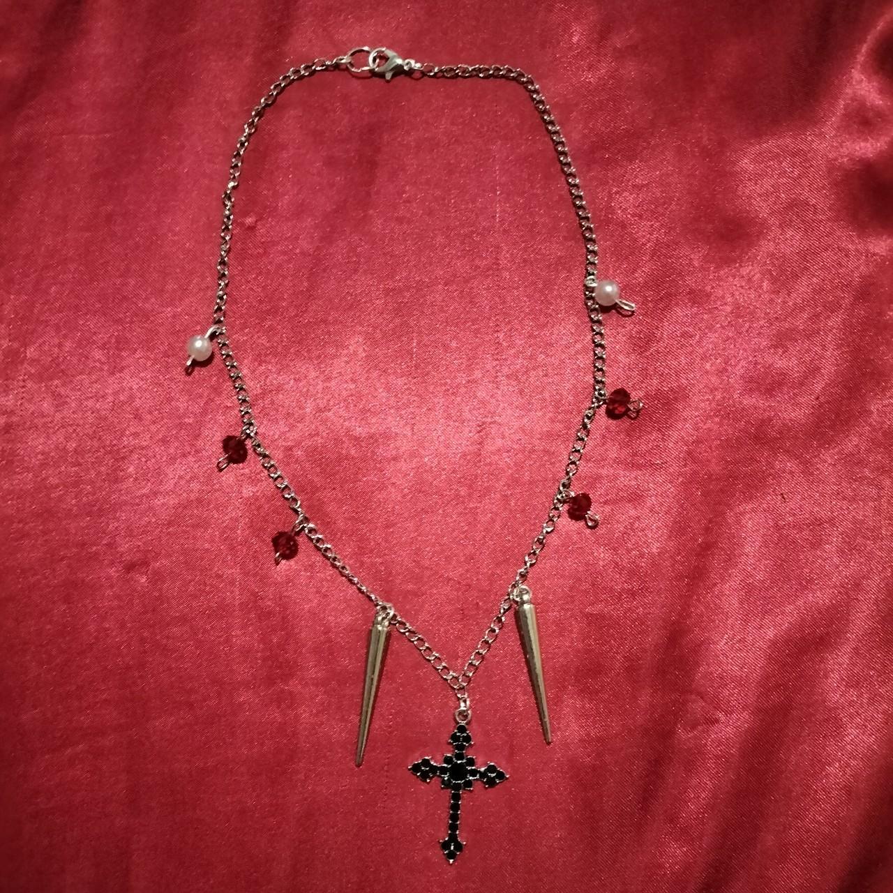 🖤Most Gorgeous Handmade Gothic Necklace With Cross... - Depop