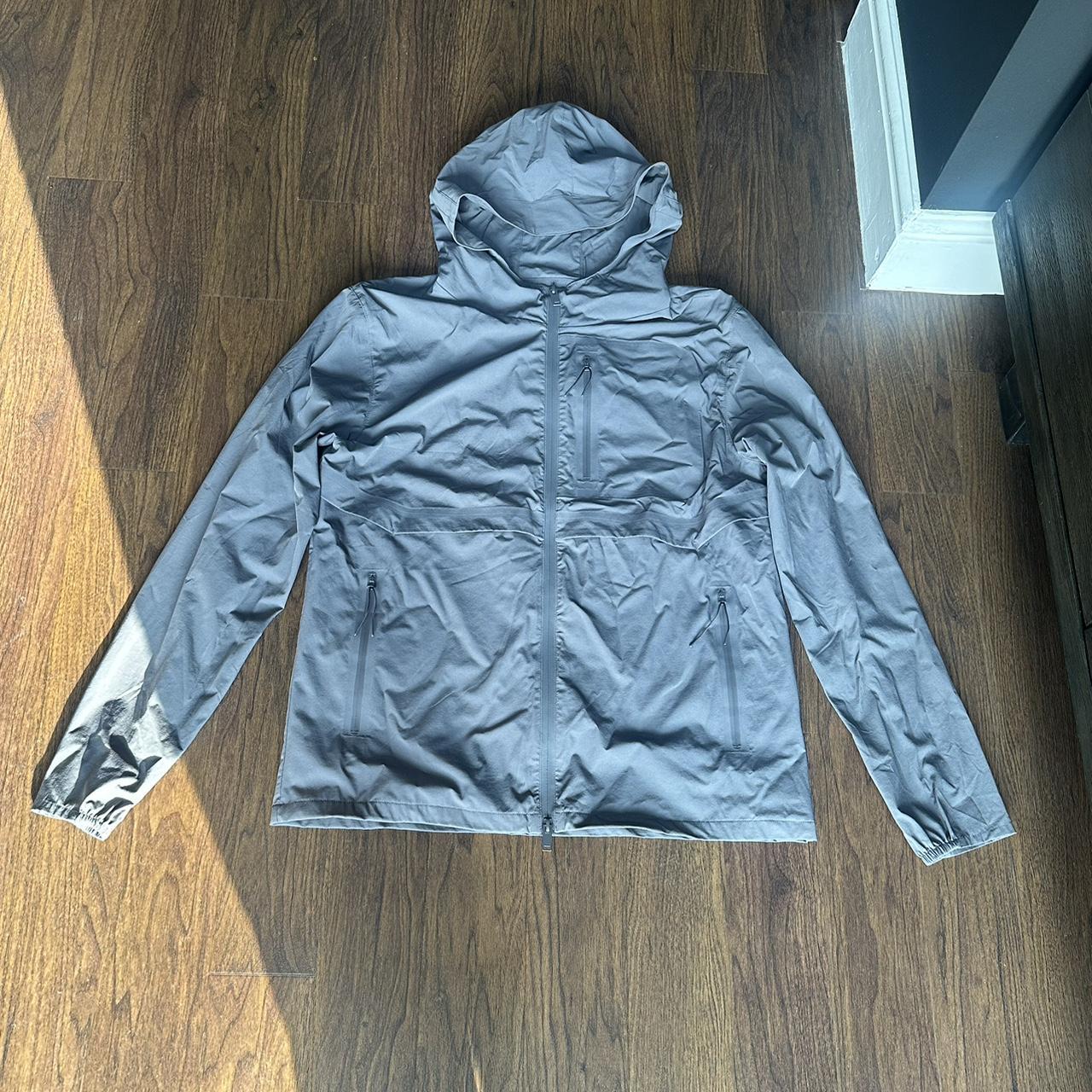 Men’s grey Arne utility active windbreaker jacket... - Depop