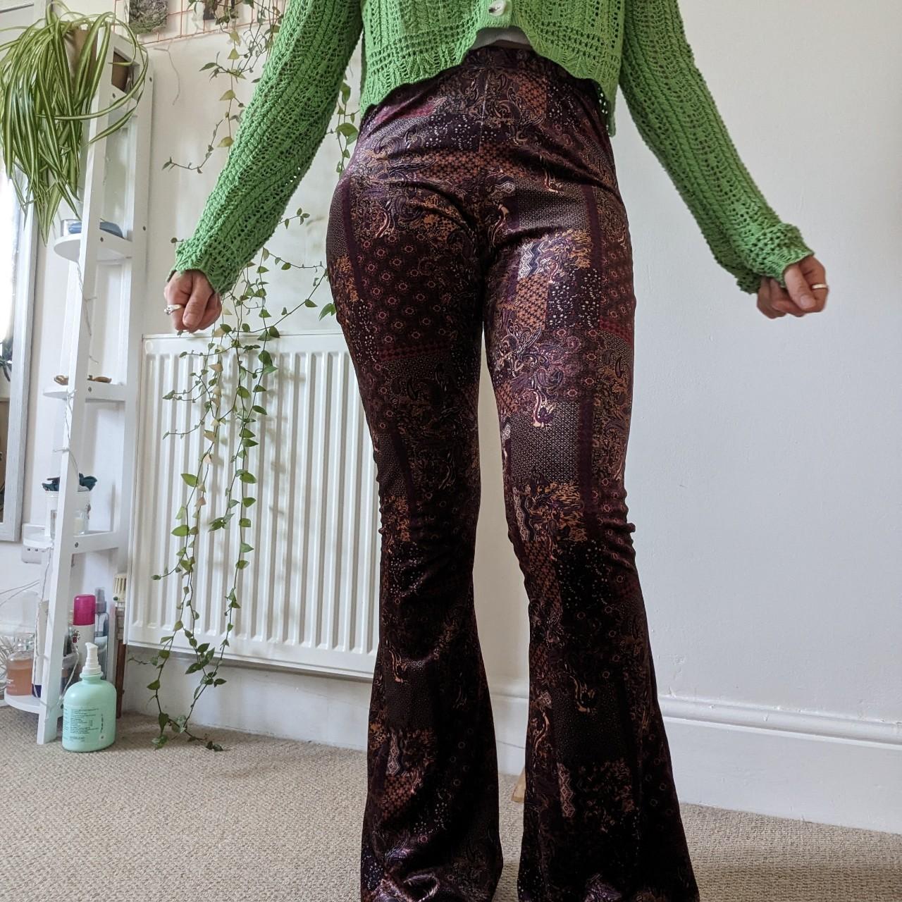 Urban Outfitters Women's Burgundy Bottoms Depop