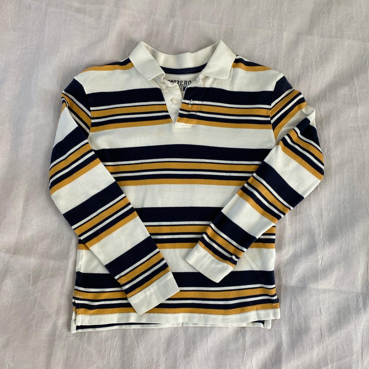 Women's Blue and Yellow Polo-shirts | Depop