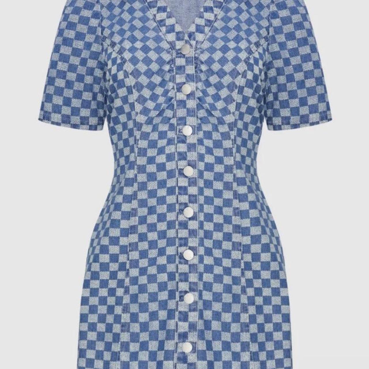 Urban Revivo checkered denim Runs a