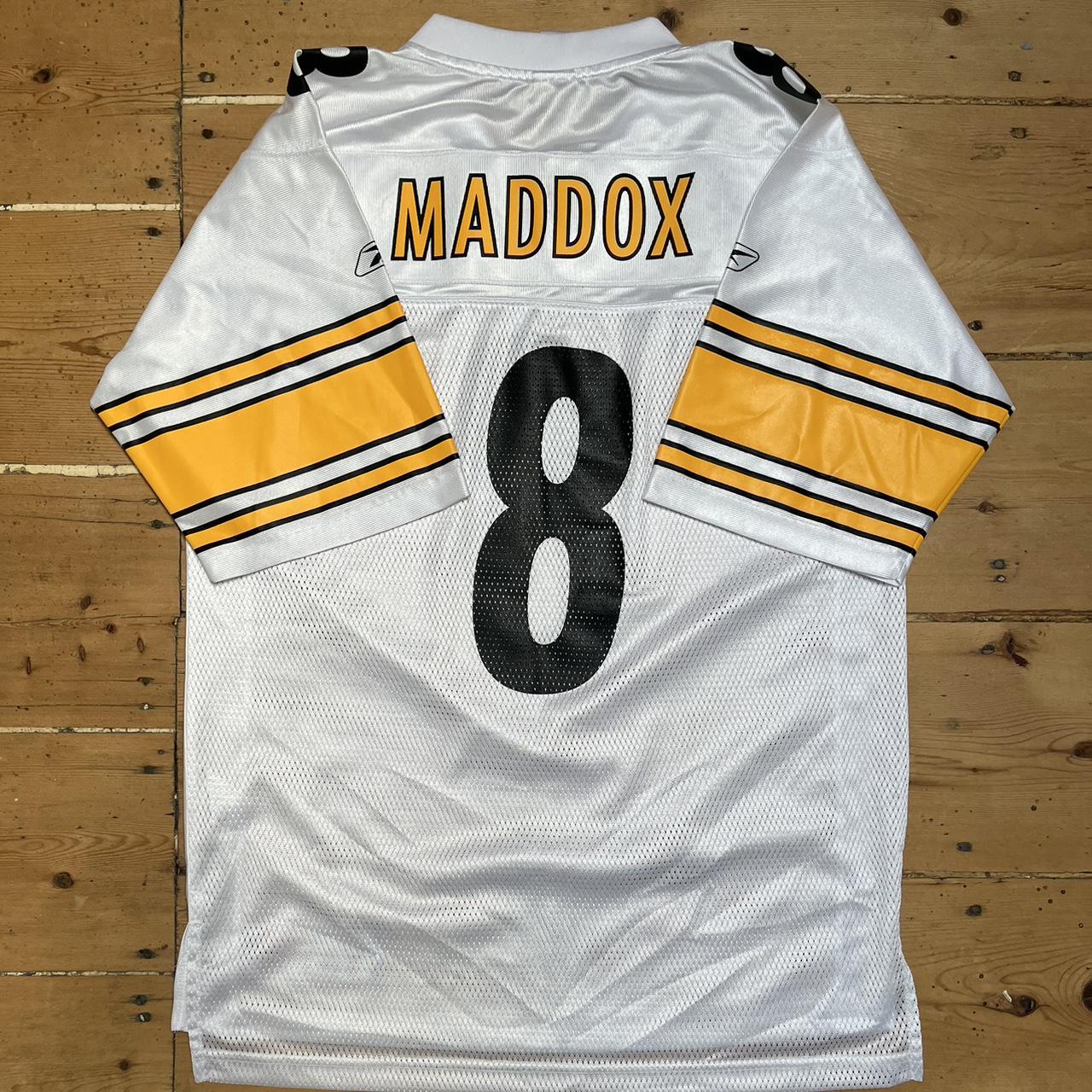 \ud83d\udcaf% Authentic Reebok TOMMY MADDOX #8 Pittsburgh Steelers White ...