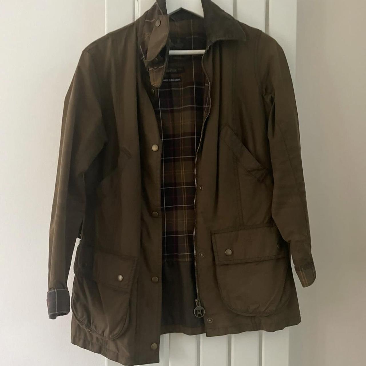 REAL barbour jacket size 12 good condition and... - Depop