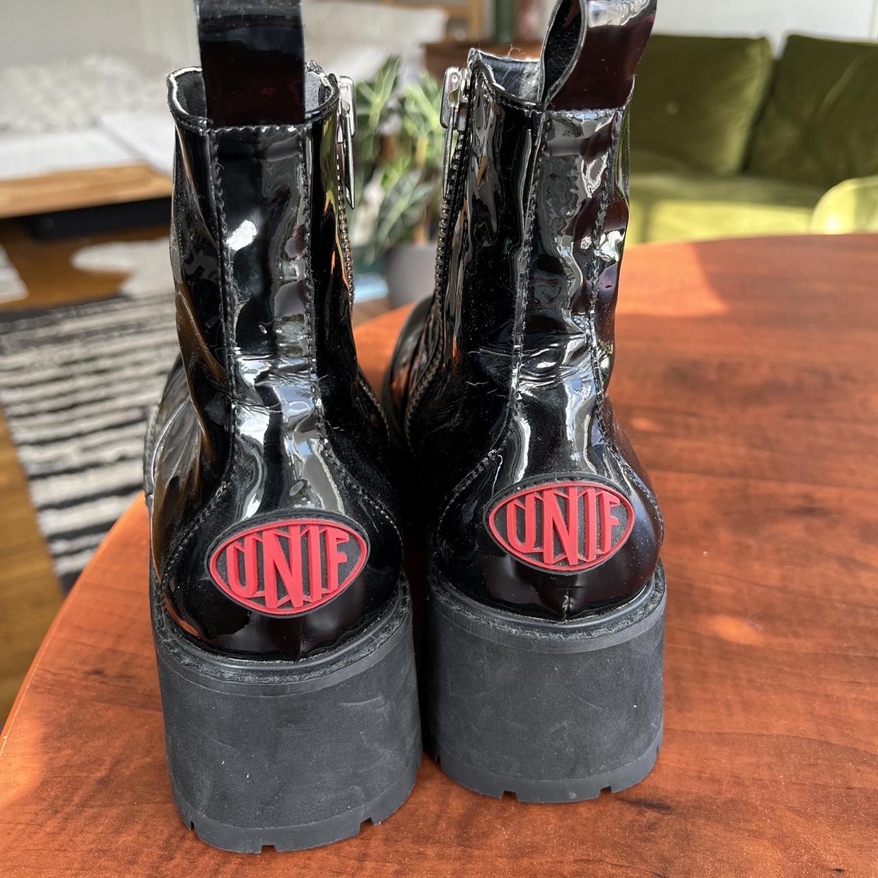 UNIF DADA BOOTS wear and tear in the leather many... Depop