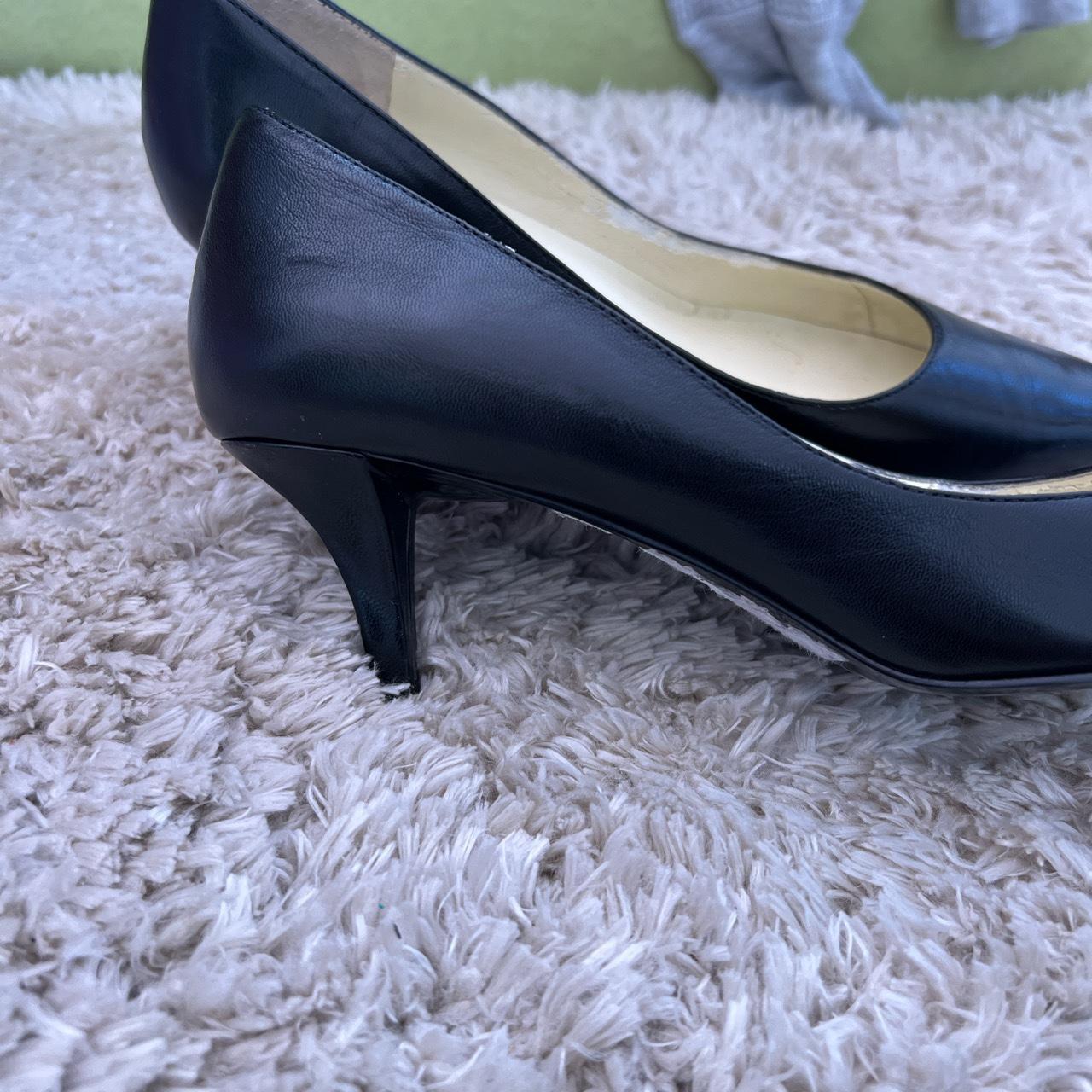 Louis Vuitton, black patent leather kitten, heel - Depop