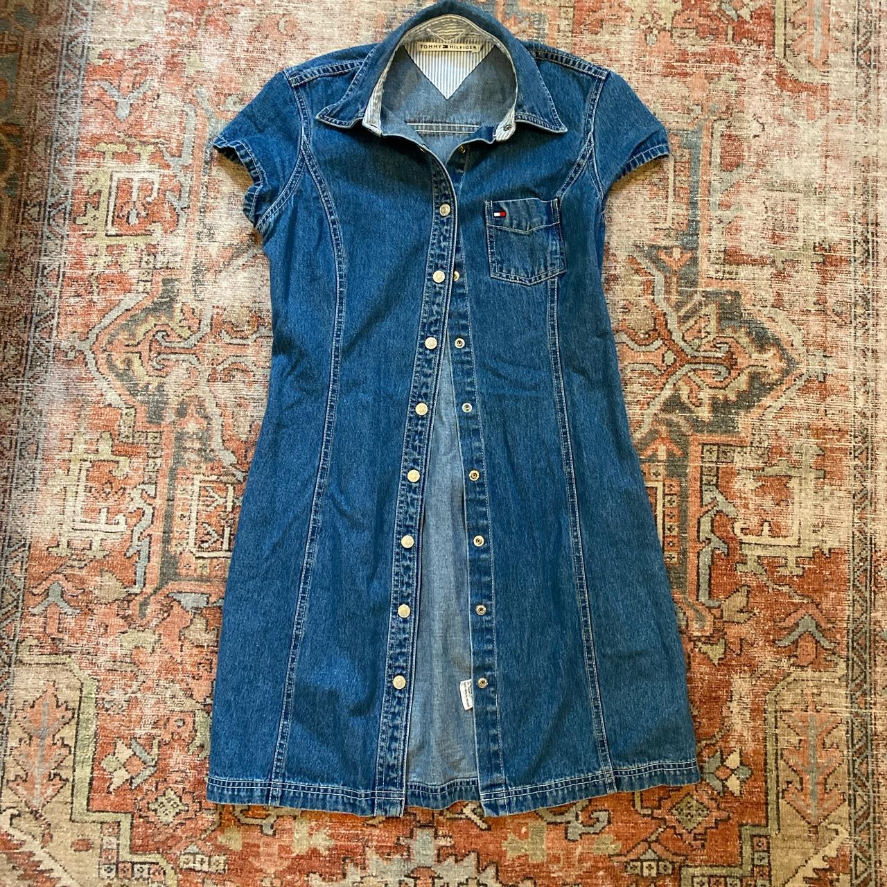 Vintage Tommy Hilfiger Denim Dress Depop 8823