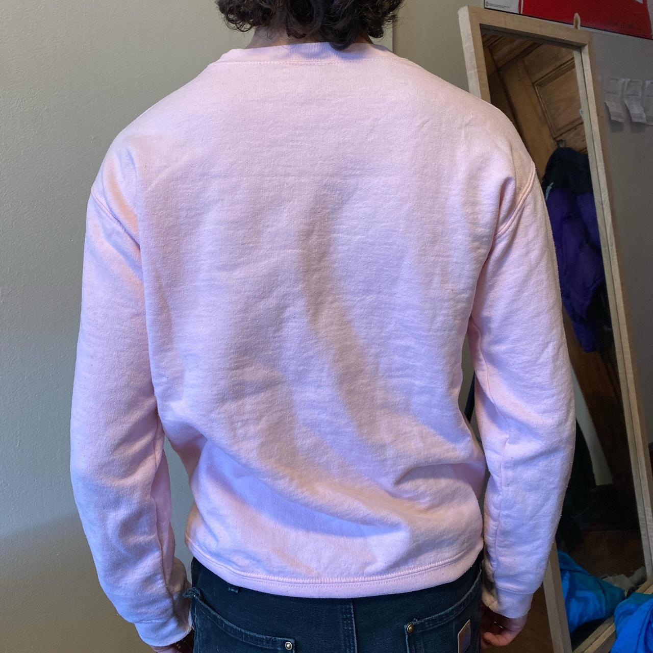 baby pink angel incorporated crew neck sweatshirt - Depop