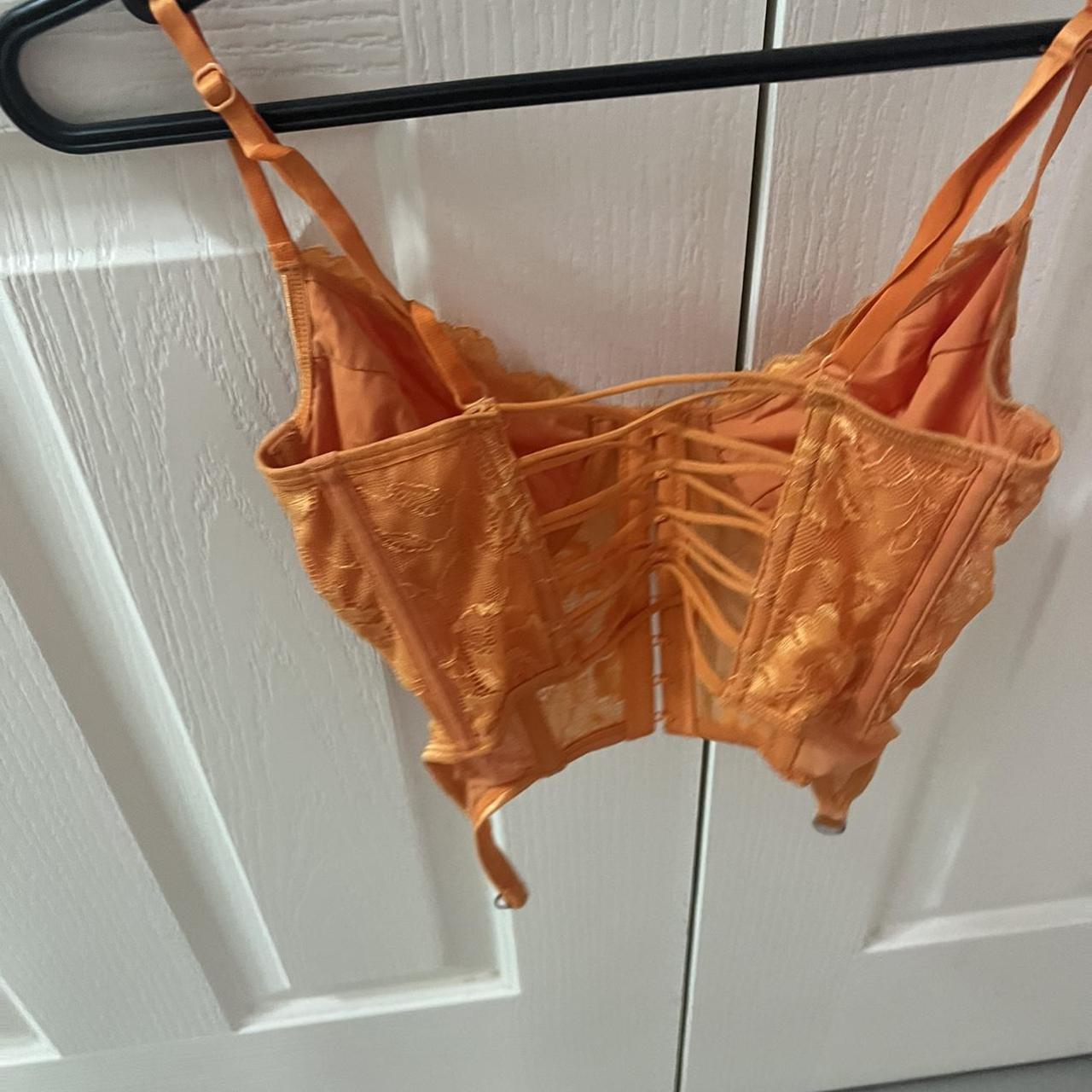 Orange Glassons Corset Depop 8480