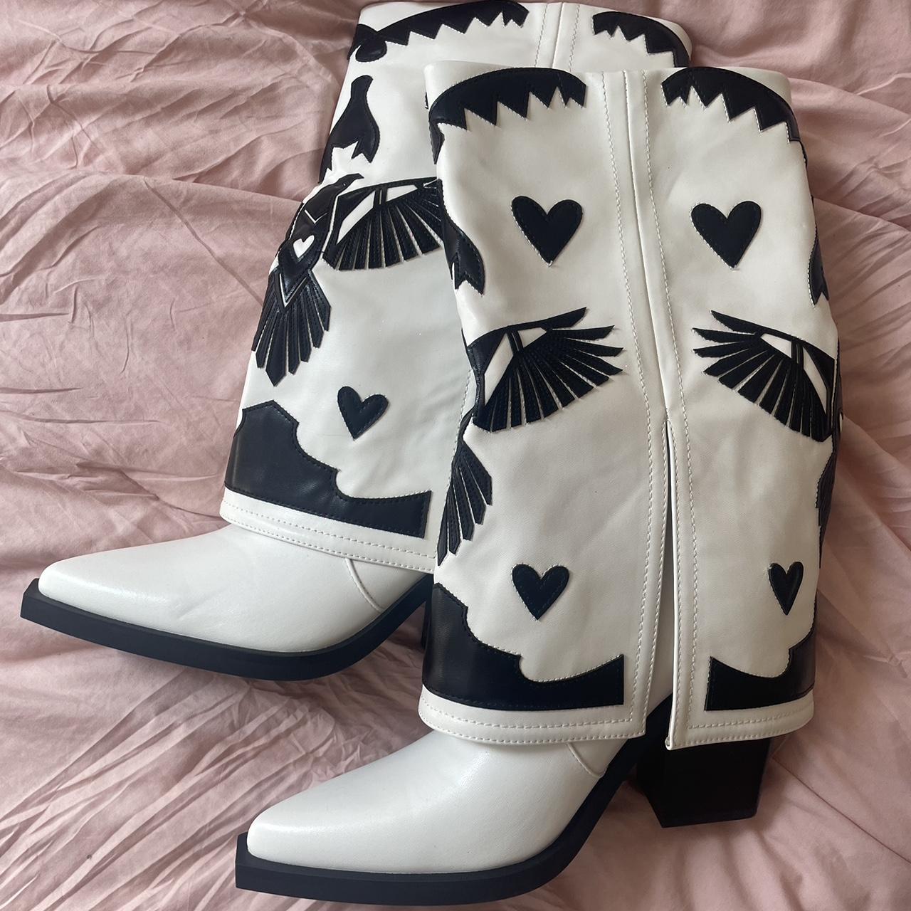 Dolls Kill Simmi Cowboy Boots size 8, never worn Depop