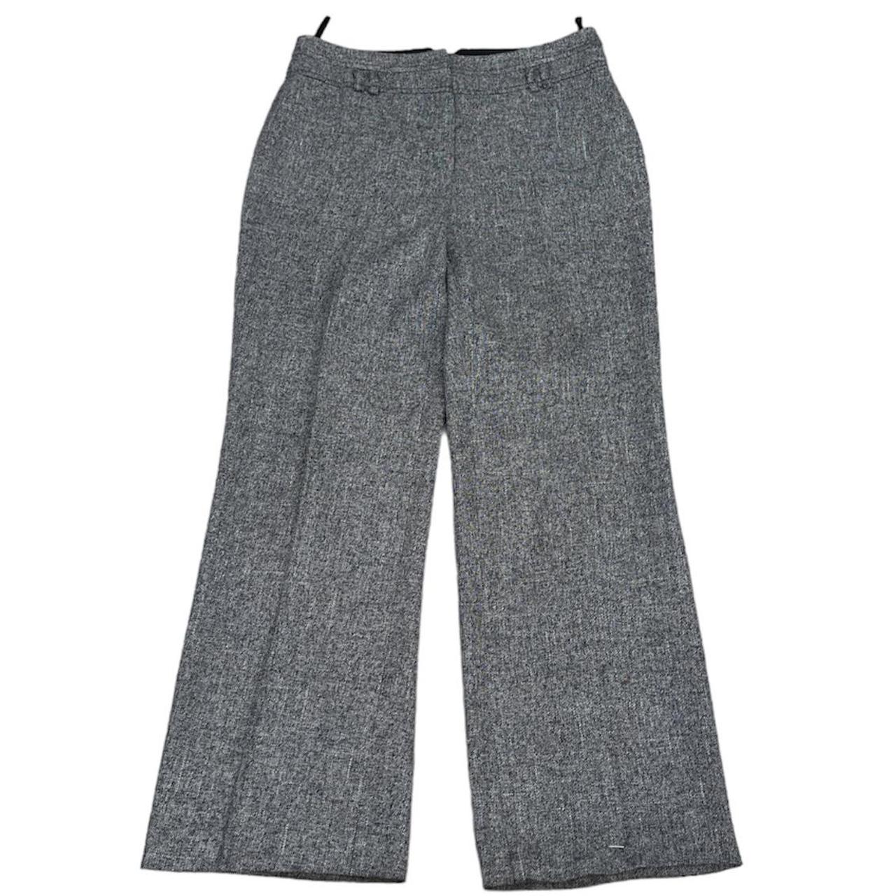 Principles petite Grey tweed wide leg trousers